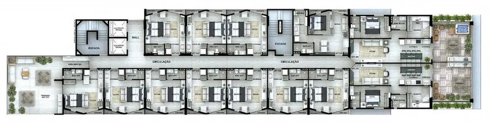 Apartamento, 2 quartos, 60 m² - Foto 2