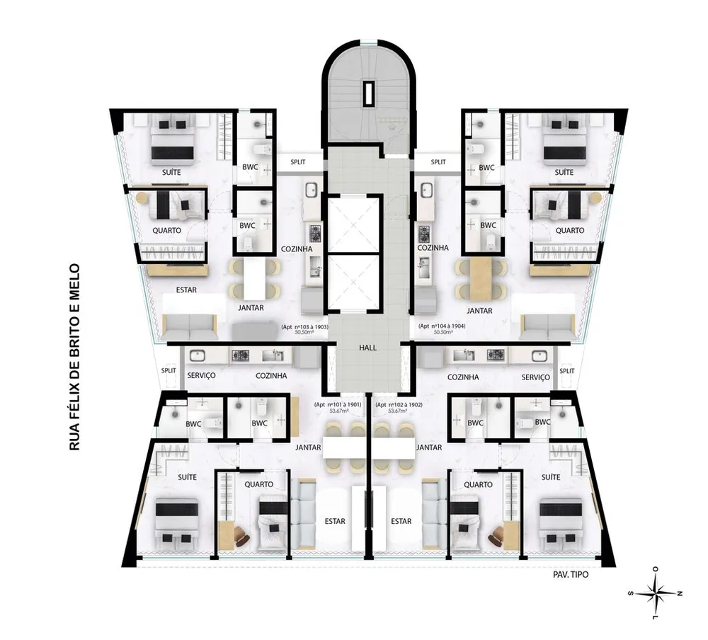 Apartamento, 2 quartos, 50 m² - Foto 4