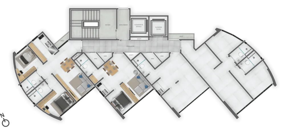 Apartamento, 1 quarto, 27 m² - Foto 3