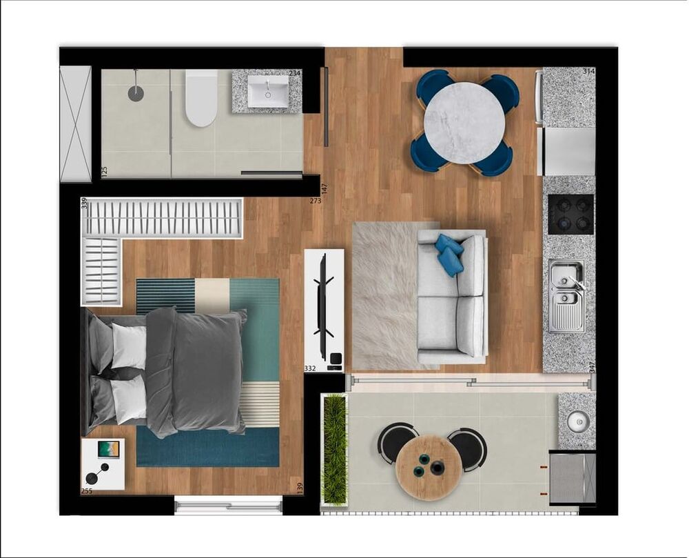 Apartamento à venda com 2 quartos, 59m² - Foto 8
