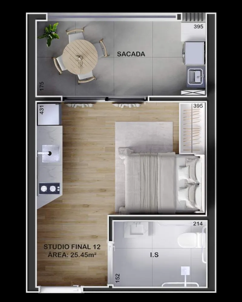 Apartamento, 1 quarto, 28 m² - Foto 6