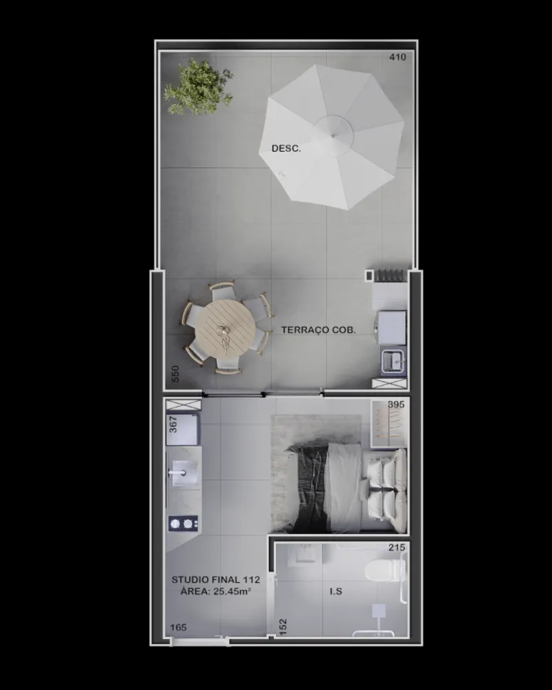 Apartamento, 1 quarto, 28 m² - Foto 7