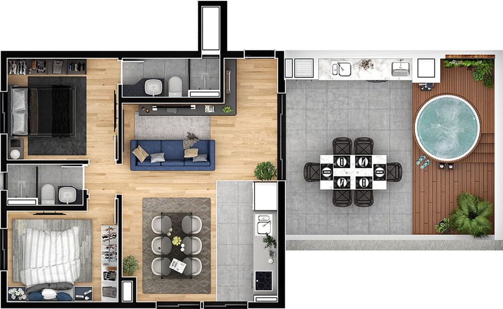Flat/Apart Hotel à venda com 1 quarto, 38m² - Foto 12