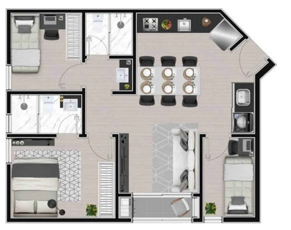 Apartamento, 3 quartos, 47 m² - Foto 16