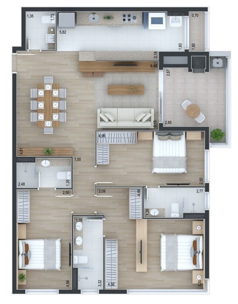 Apartamento à venda com 2 quartos, 90m² - Foto 11