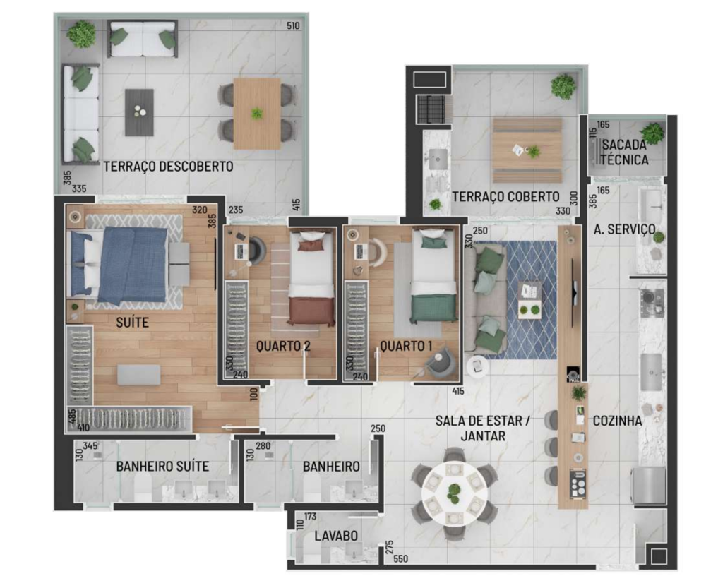 Apartamento à venda com 3 quartos, 101m² - Foto 8