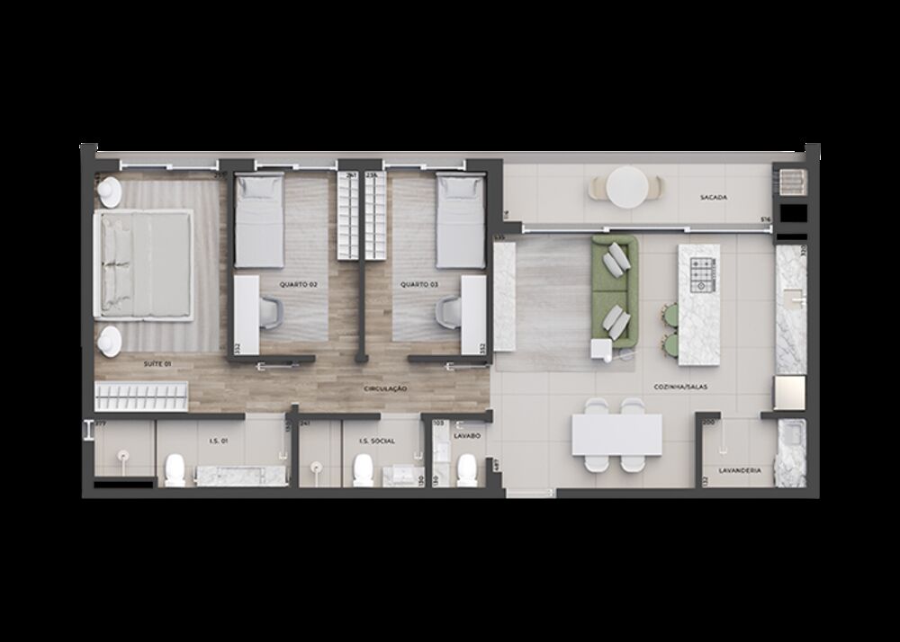 Apartamento à venda com 3 quartos, 91m² - Foto 8