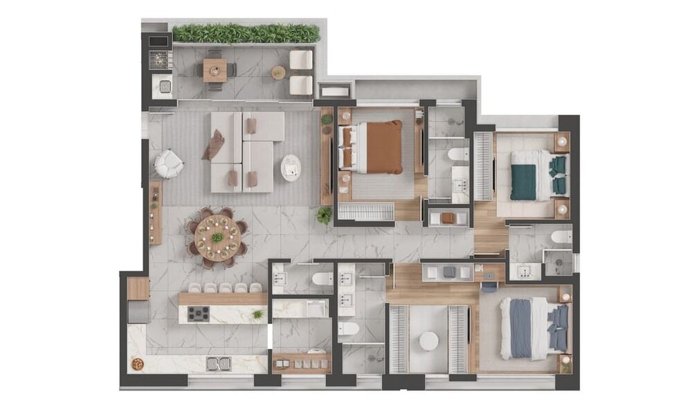 Apartamento à venda com 3 quartos, 130m² - Foto 6