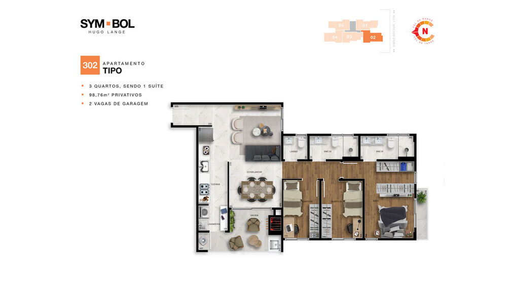 Apartamento à venda com 3 quartos, 102m² - Foto 7