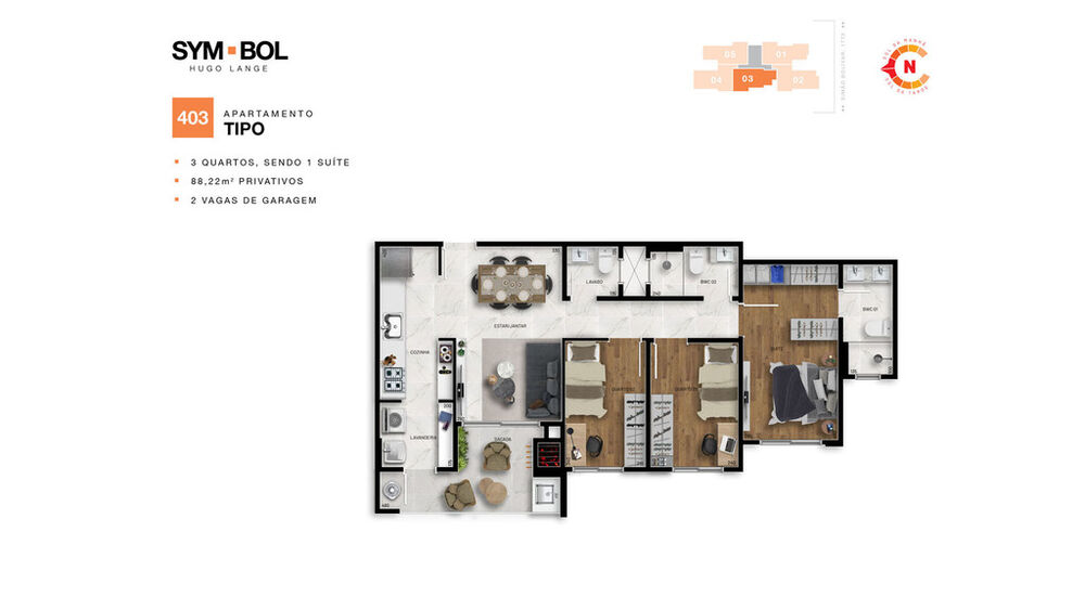 Apartamento à venda com 3 quartos, 102m² - Foto 5