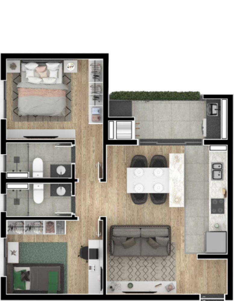 Apartamento à venda com 3 quartos, 85m² - Foto 3