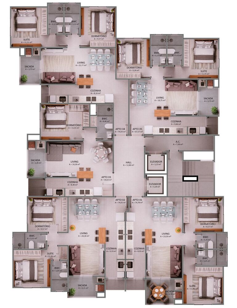 Apartamento à venda com 1 quarto, 5463m² - Foto 15