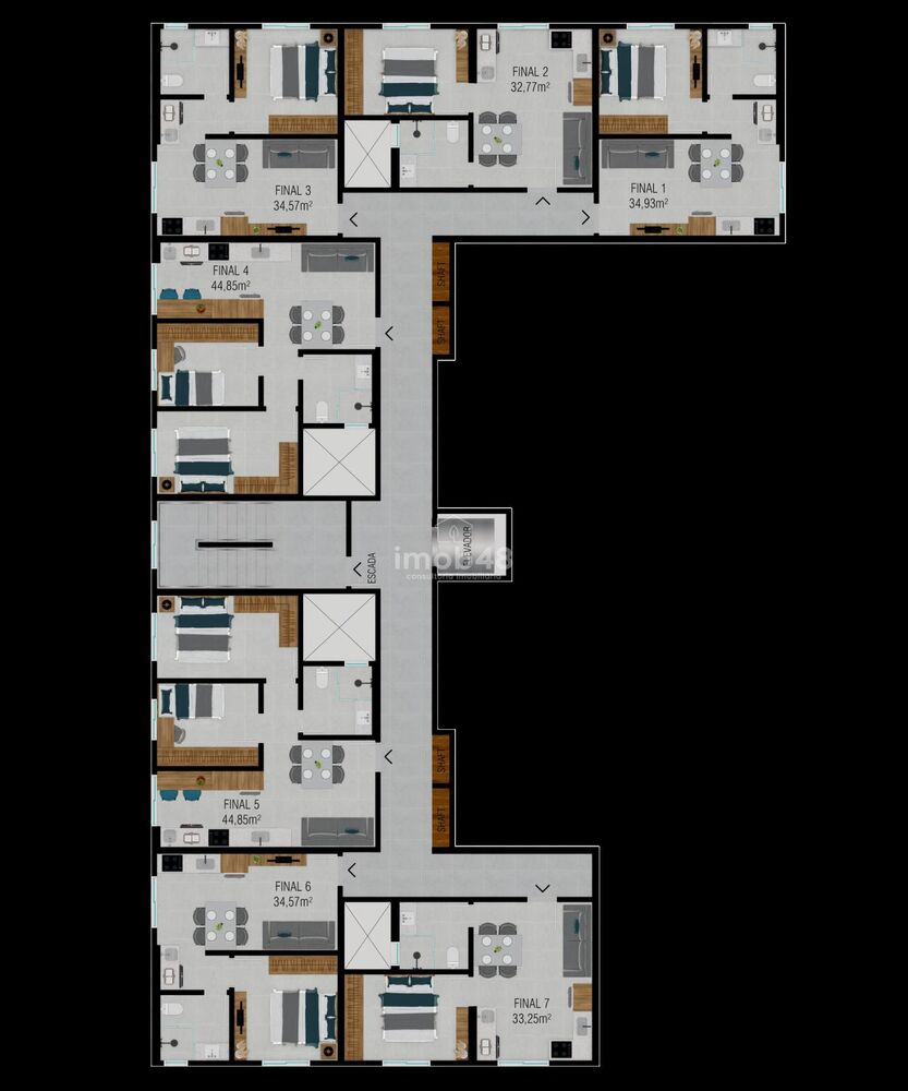 Apartamento à venda com 2 quartos, 44m² - Foto 10