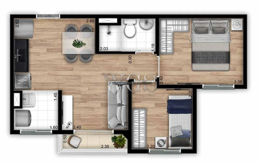 Apartamento, 2 quartos, 74 m² - Foto 12