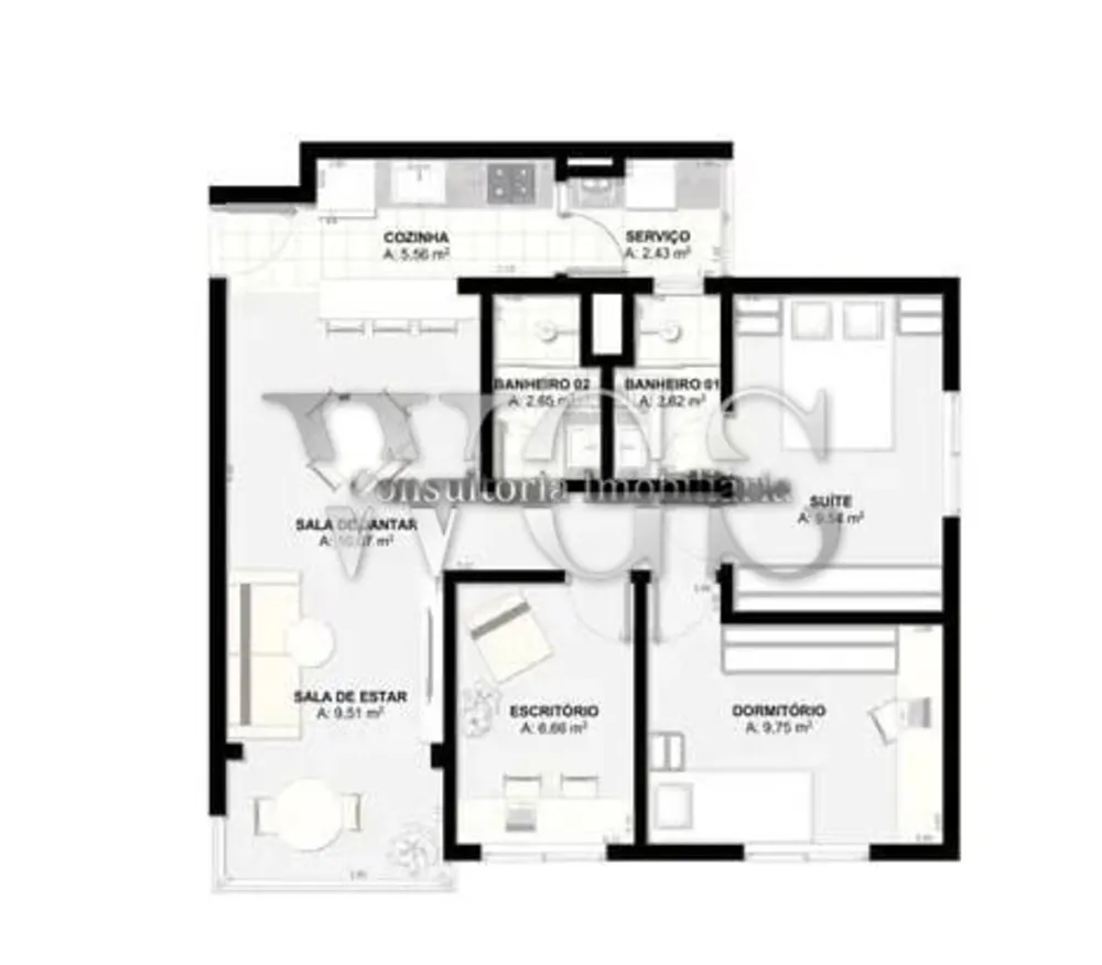 Apartamento, 3 quartos, 72 m² - Foto 13