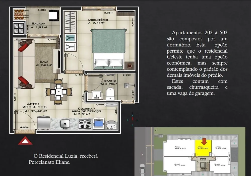 Apartamento, 1 quarto, 39 m² - Foto 2