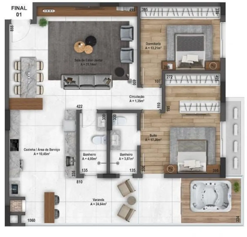 Apartamento, 3 quartos, 122 m² - Foto 12