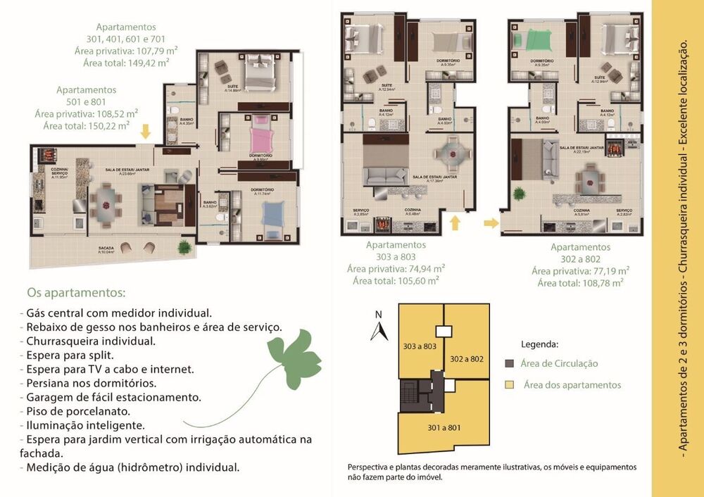 Apartamento à venda com 2 quartos, 77m² - Foto 2