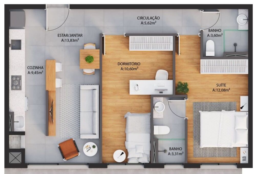 Apartamento, 2 quartos, 129 m² - Foto 3