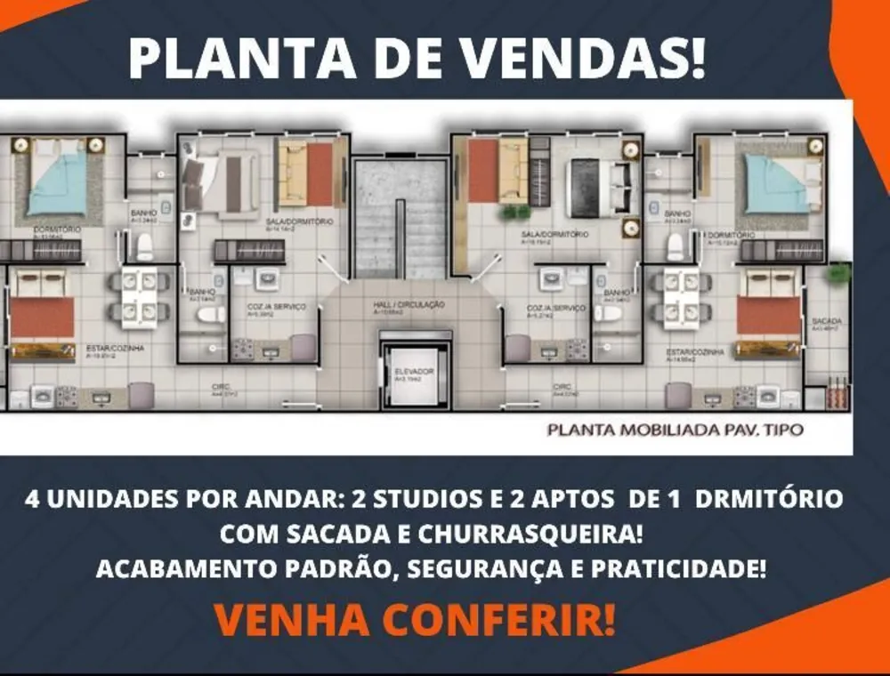 Apartamento, 1 quarto, 43 m² - Foto 6