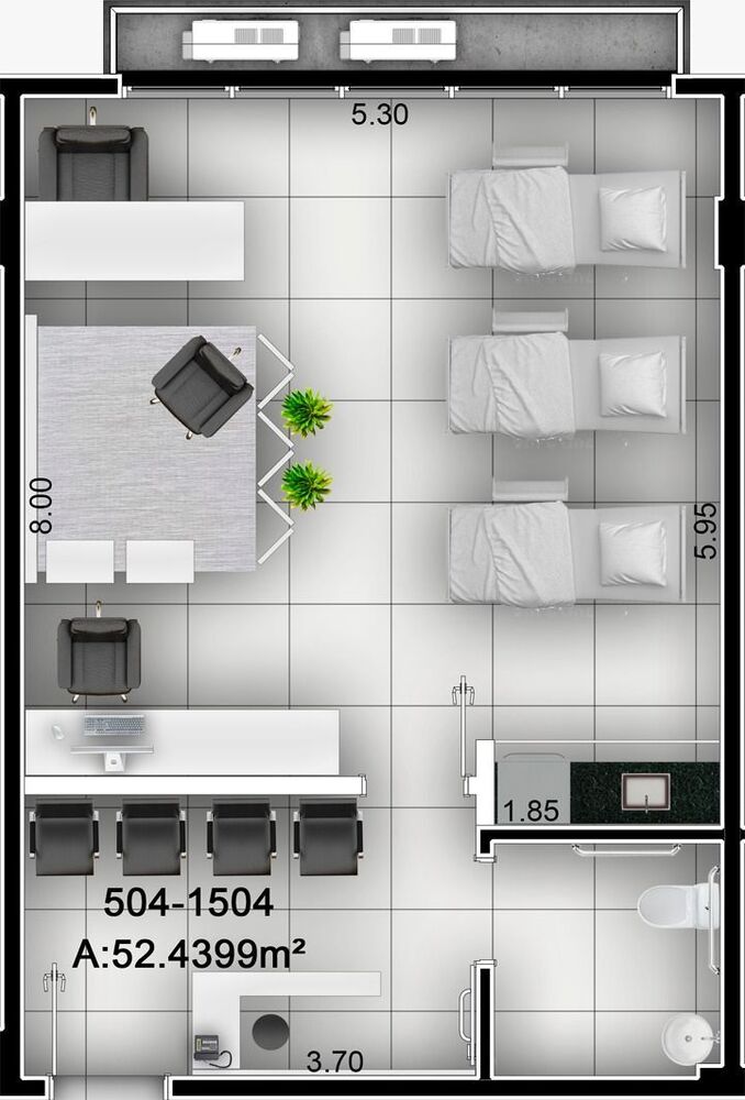 Sala-Conjunto, 52 m² - Foto 4
