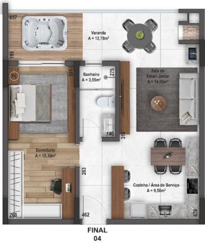 Apartamento, 2 quartos, 122 m² - Foto 3