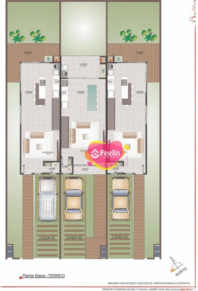 Casa, 3 quartos, 134 m² - Foto 2