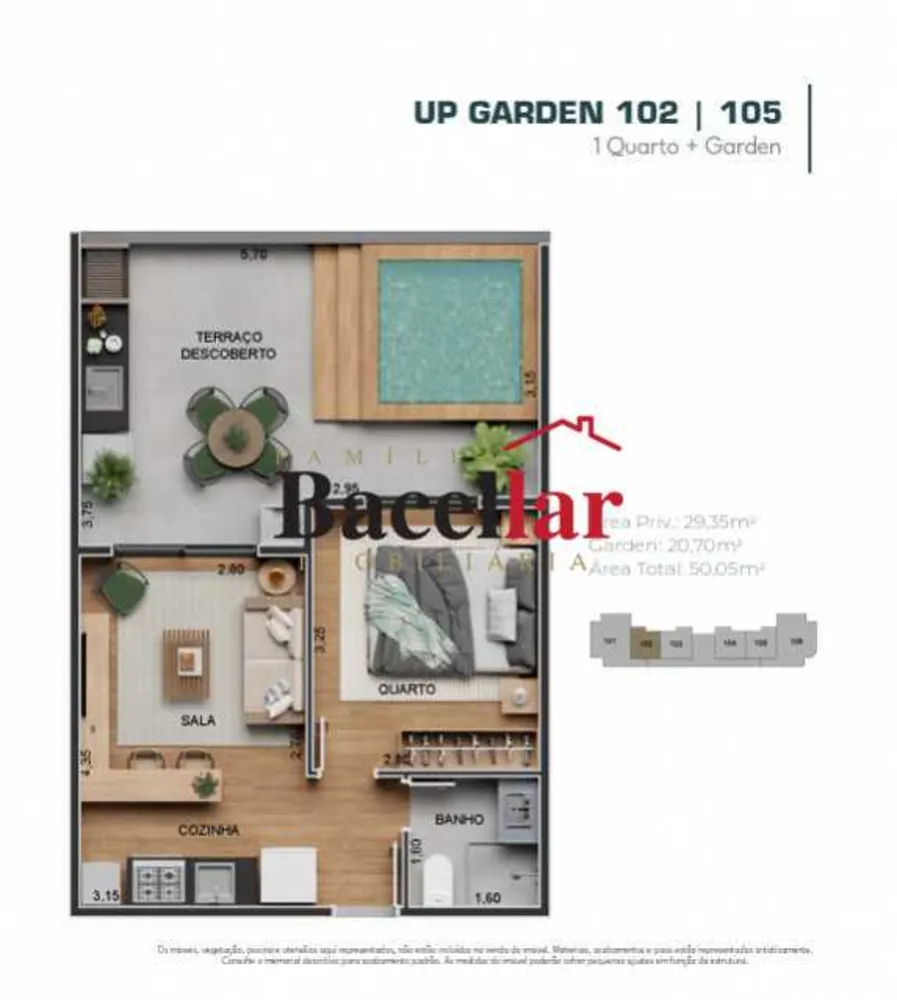 Apartamento, 1 quarto, 50 m² - Foto 7