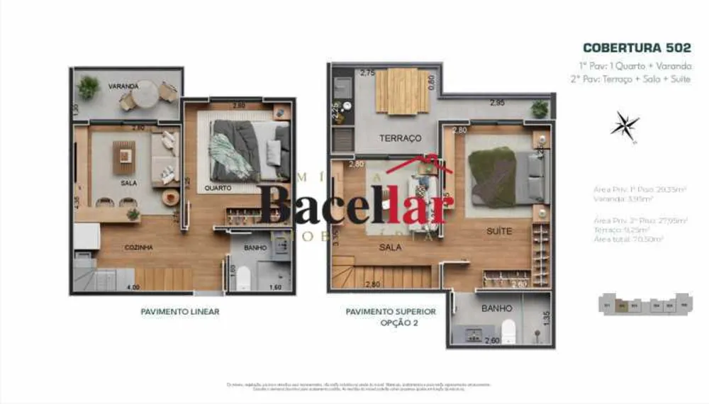 Cobertura, 2 quartos, 70 m² - Foto 15