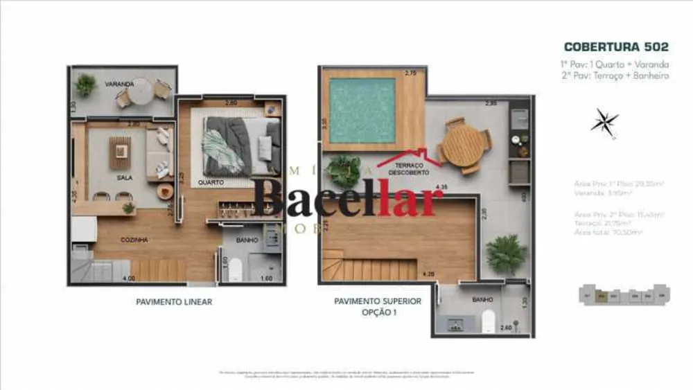 Cobertura, 2 quartos, 70 m² - Foto 16