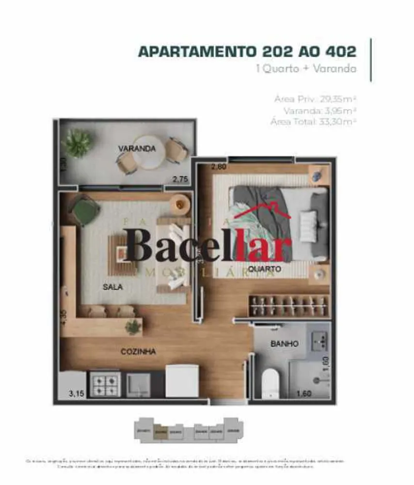 Apartamento, 1 quarto, 33 m² - Foto 11