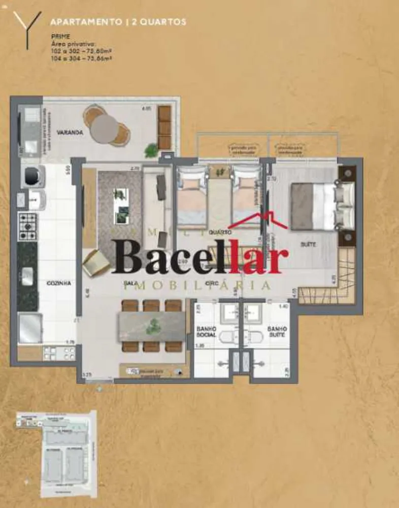 Apartamento, 2 quartos, 74 m² - Foto 16