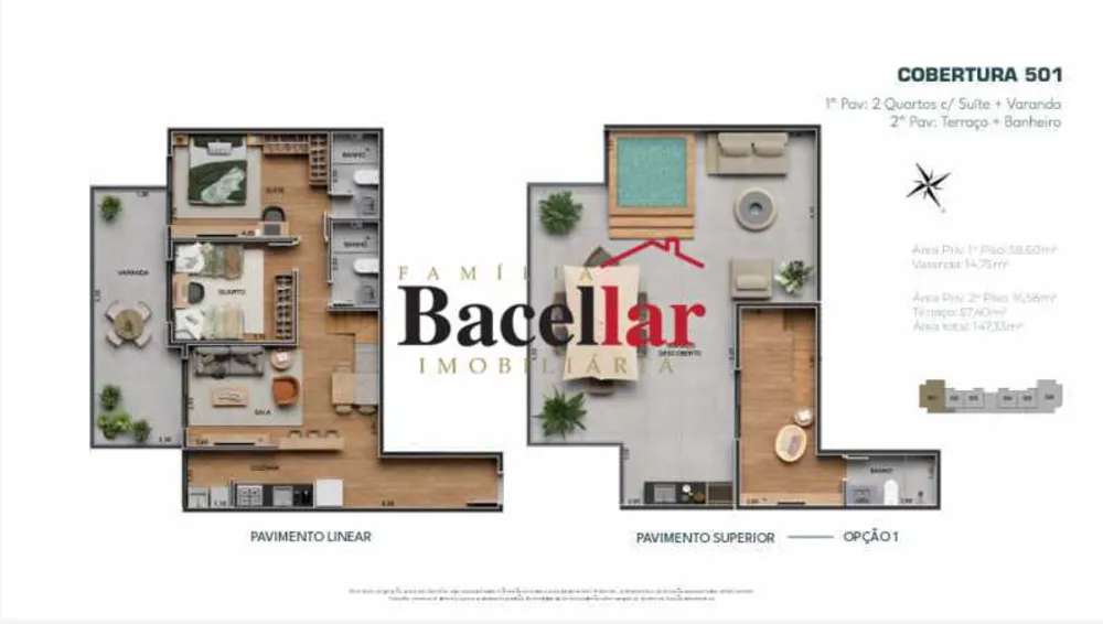 Cobertura, 2 quartos, 147 m² - Foto 6