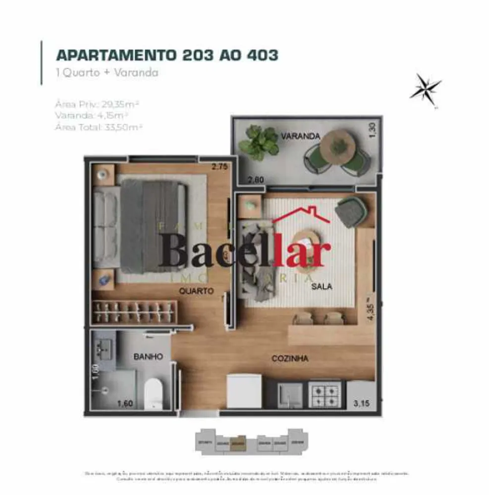 Apartamento, 1 quarto, 33 m² - Foto 15