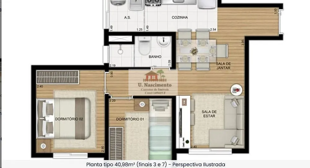 Apartamento, 2 quartos, 41 m² - Foto 16