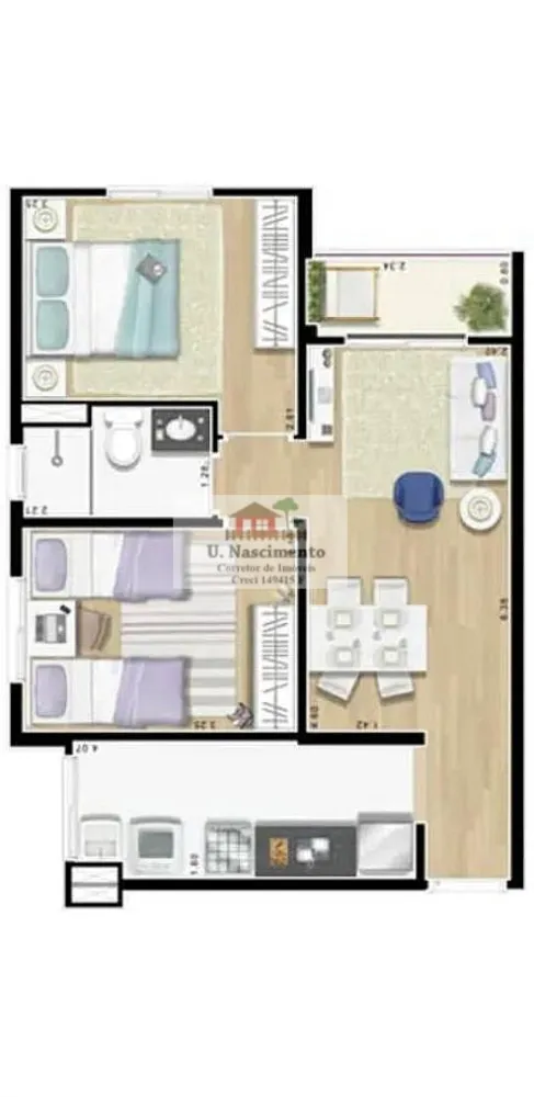 Apartamento, 2 quartos, 48 m² - Foto 16