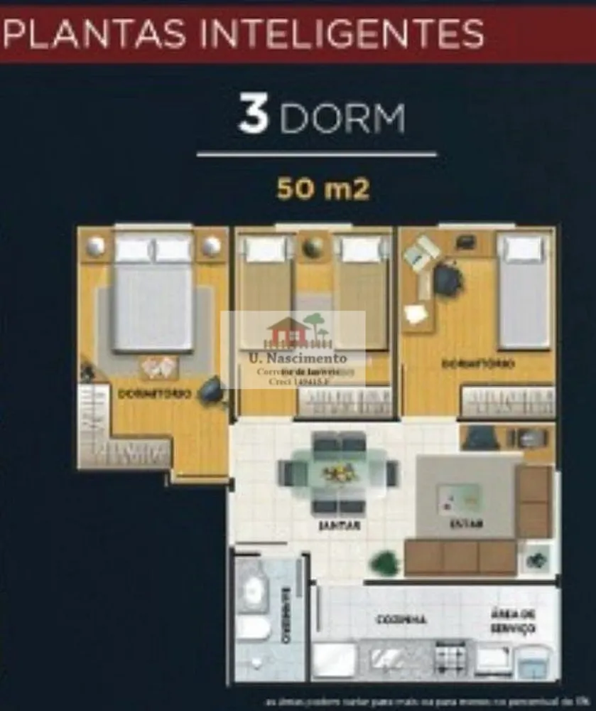 Apartamento, 3 quartos, 50 m² - Foto 15