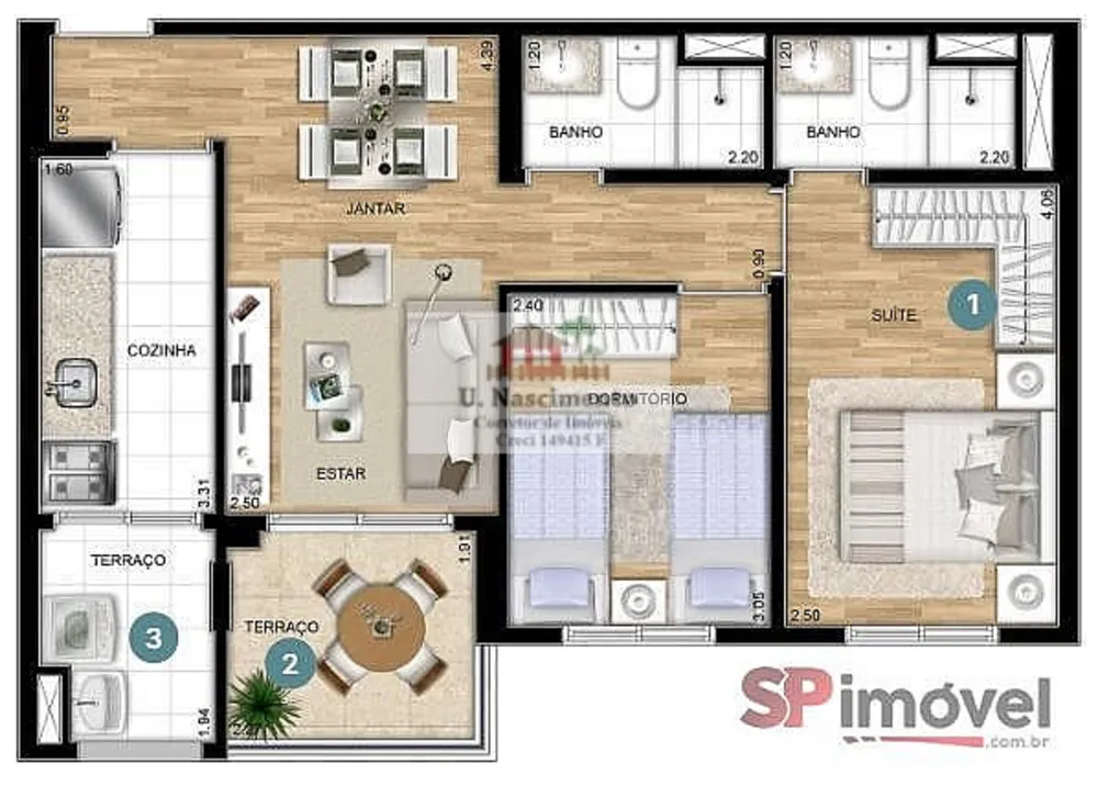 Apartamento, 2 quartos, 59 m² - Foto 12