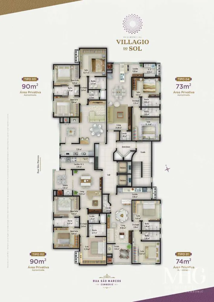 Apartamento, 3 quartos, 90 m² - Foto 3