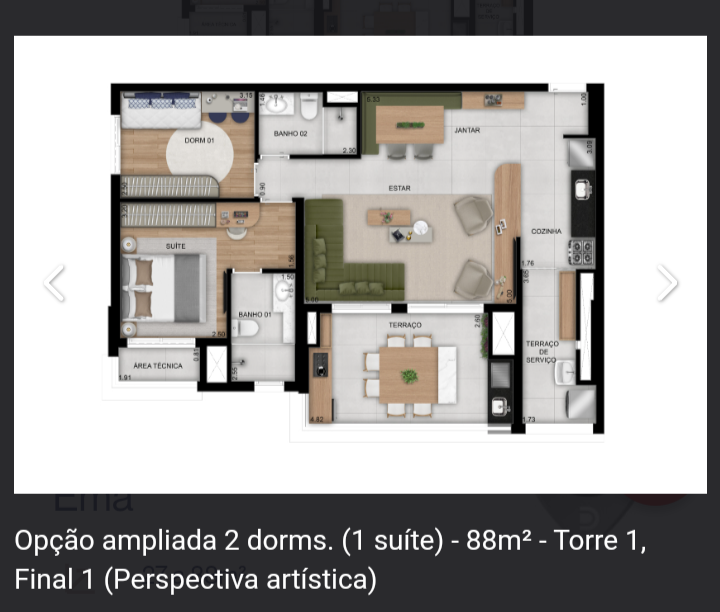 Apartamento à venda com 3 quartos, 88m² - Foto 8