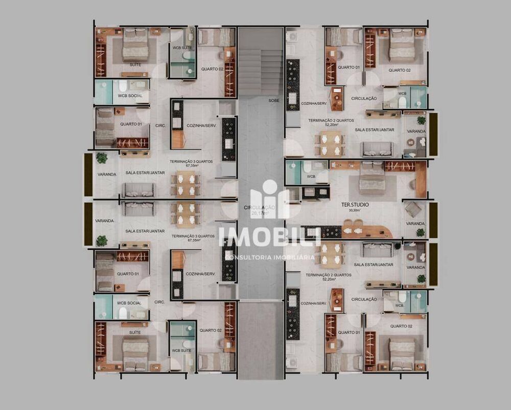 Apartamento à venda com 3 quartos, 68m² - Foto 10
