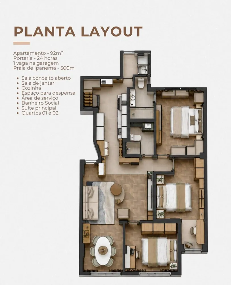 Apartamento, 3 quartos, 92 m² - Foto 18