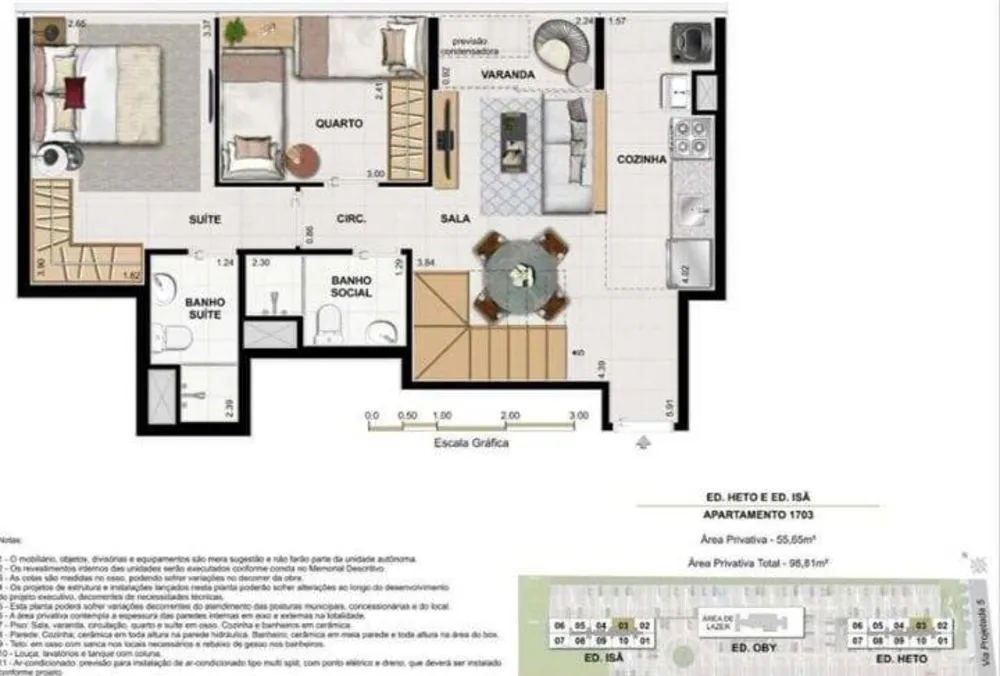 Cobertura, 2 quartos, 98 m² - Foto 9