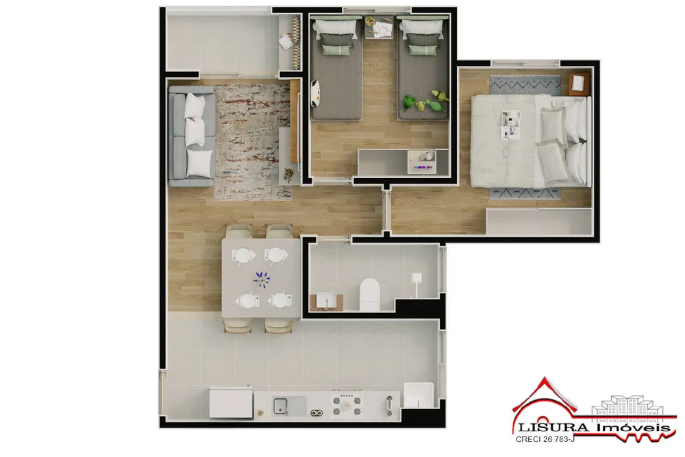 Apartamento, 2 quartos, 47 m² - Foto 2