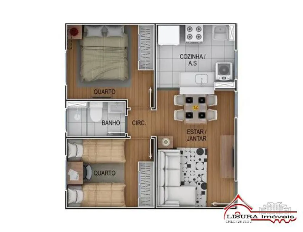 Apartamento, 2 quartos, 39 m² - Foto 11