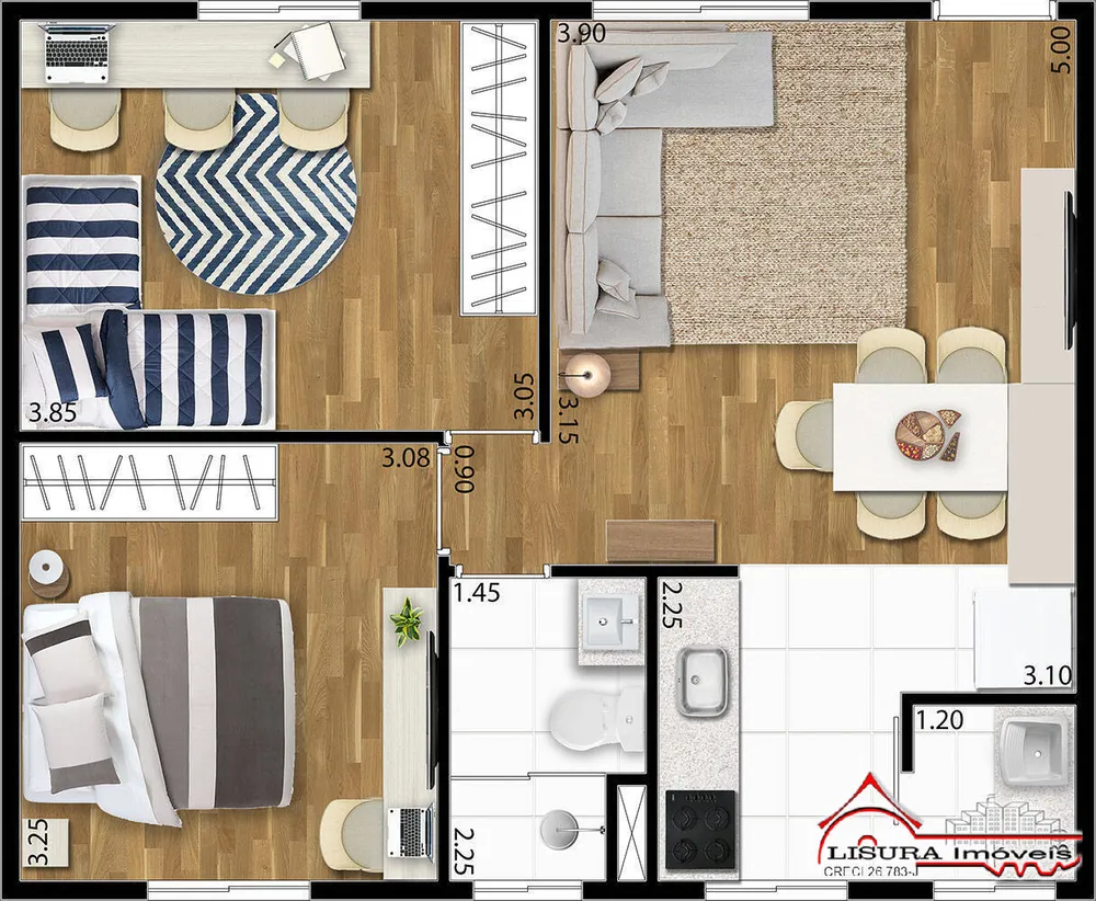 Apartamento, 2 quartos, 54 m² - Foto 10