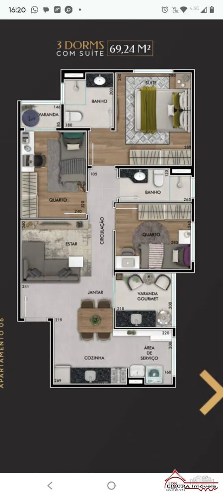 Apartamento, 3 quartos, 69 m² - Foto 8