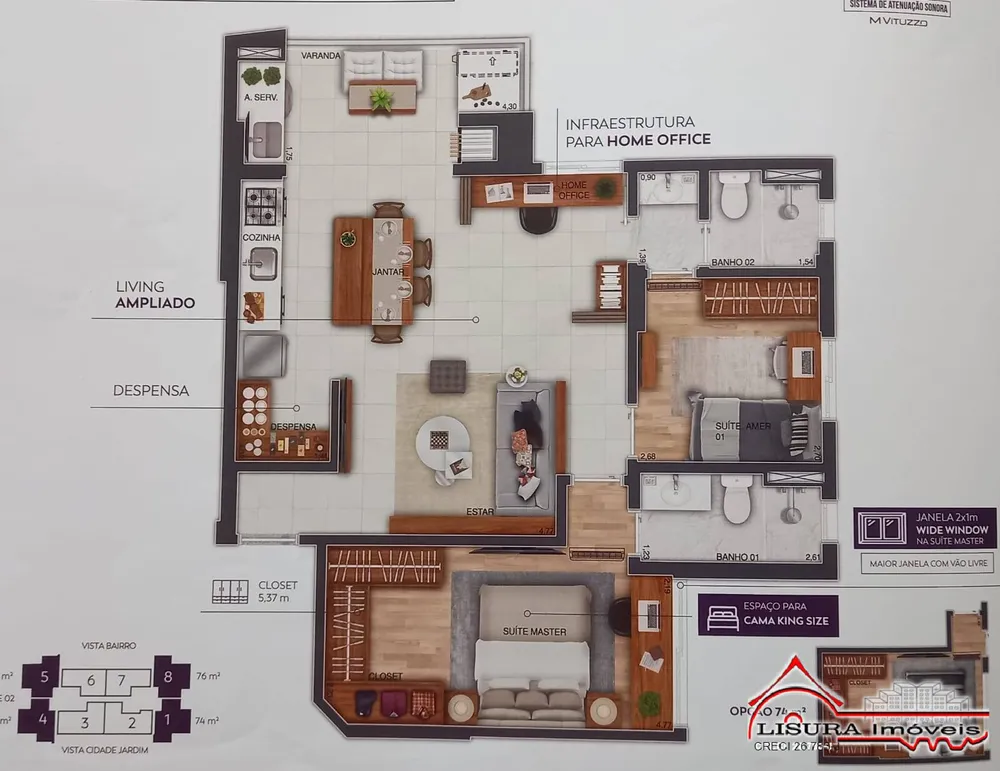 Apartamento, 3 quartos, 143 m² - Foto 4