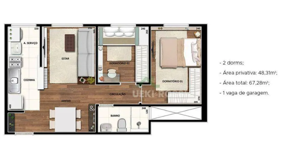 Apartamento, 2 quartos, 44 m² - Foto 14