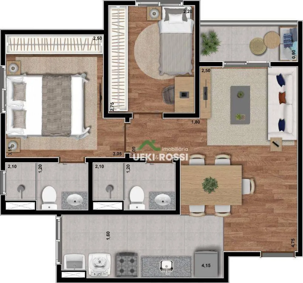 Apartamento, 2 quartos, 50 m² - Foto 13